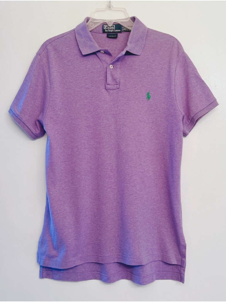 Polo Ralph Lauren Lilac Shirt Is A Custom Fit Size M